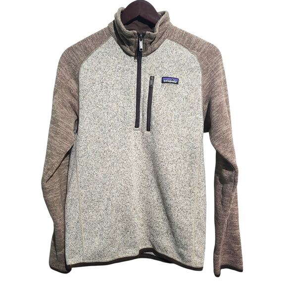 Patagonia Men's Brown Better Sweater 1/4 Zip Pullover Size S - Picture 1 of 7